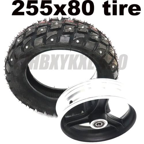 255x80 Snow and Ice Tires For Speedual Grace 10 Zero 10X Kugoo M4 Pro Tire 10x3 inch Off-Road Outside Tire Electric Scooter