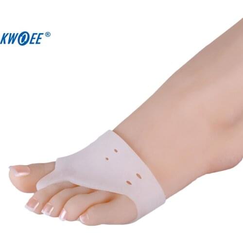 2pcs Silicone Hallux Valgus Guard Thumb Valgus Protector Toes Care Gel Foot Corrector Bunion Adjuster Feet Care Toe Separator