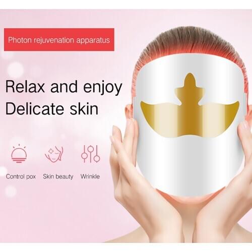 Beauty Photon LED Facial Mask Belleza Facial Photon Therapy Rejuvenation Reduce Anti Wrinkle Acne Tighten Skin Care Tool