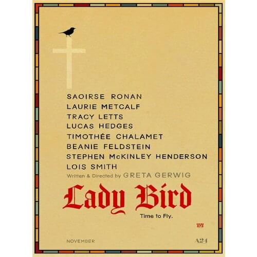 Vintage Movie Lady Bird Retro Printed 11CT Cross-Stitch DIY Embroidery Kit DMC Threads Sewing Handicraft Painting Craft Magic