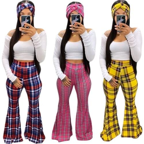 Women Tracksuit Shorts Outfitters Suit Crop Top Flared Check Trousers Pants Scarf Sets 3 Piece Sets 2021