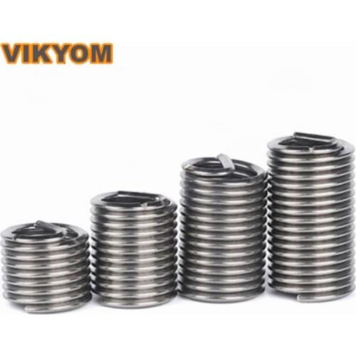 304 stainless steel wire brace screw sleeve sheath screw wire sleeve M2 / 2.5 / 3 / 4 / 5 / 6-24 Thread sleeve Tool accessories