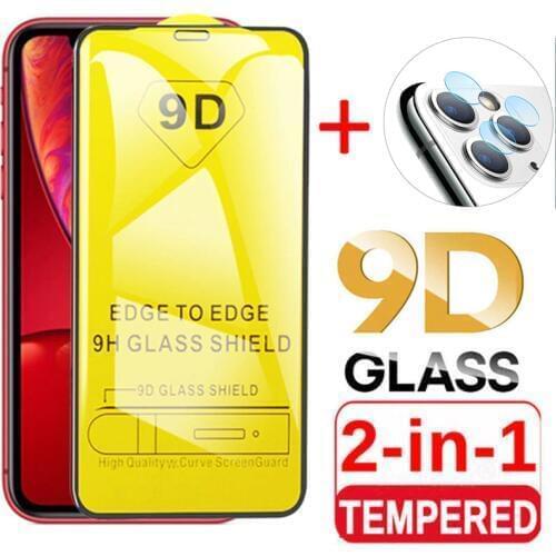 2in1 camera lens screen protector for iphone 11 pro max tempered glass on the for i phone 11 promax 11pro max back cover 9d glas