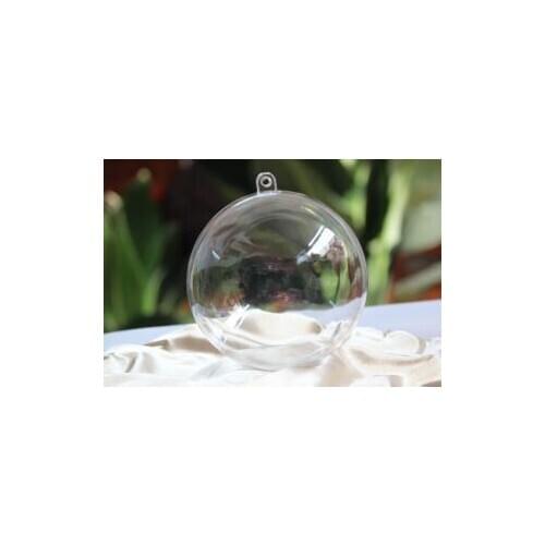 20pcs 10cm Baubles Transparent Fillable Christmas Tree Ball Decoration Ornaments bauble Clear Plastic Ball