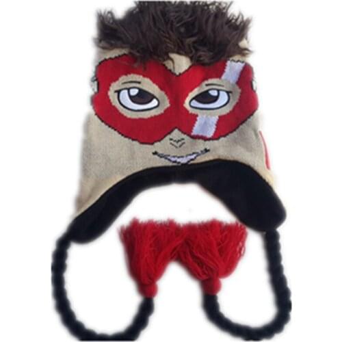 2017 New Winter Baby Hat football team mascot Beanies For Children Cotton Photography Baby Cap Gorro Beanie Hat For Girls kids