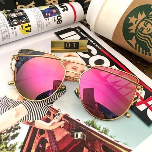 2021 Exquisite Double-Deck Metal Frame Sunglasses women brand designer Green Jade Nose Pad Cat Eye Women Sun Glass UV400