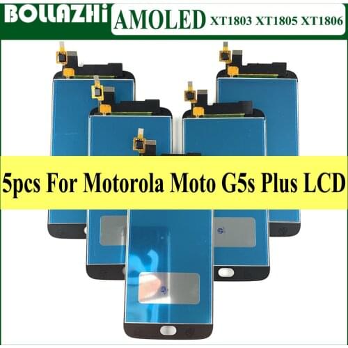5 Piece/lot Amoled 5.5Inch XT1806 Lcd For MotoRola Moto G5S Plus Display Touch Screen Digitizer Assembly XT1802 XT1803 XT1805