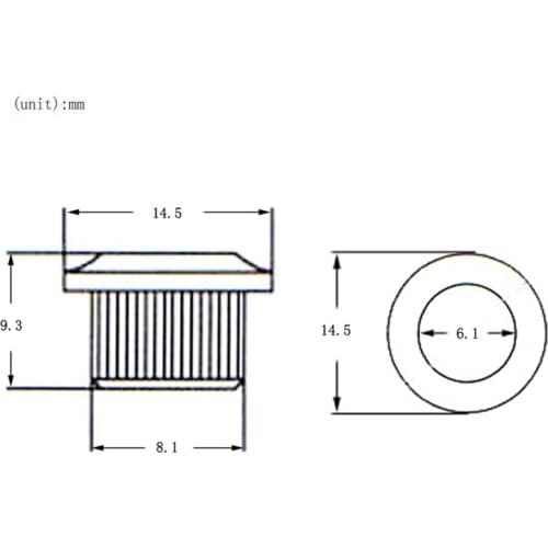6Pc Acoustic Electric Guitar Parts Guitar Lock Tuners Nut Replacement Silver
