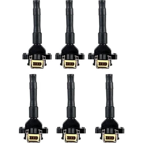 6pcs Ignition Coil Pack For-bmw 320i 325i 325is 525i M3 2.0l 2.5l 3.0l L6 12131402440 0221504410