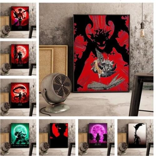 Anime Black Clover Cartoon Figure Wall Art Canvas Painting Nordic Posters And Prints Wall Pictures For Living Room Decor