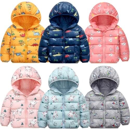 Baby jacket baby girl coat Hooded Cartoon jackets for girls 2y-6y pink fashion windbreaker girls Toddler Coat 2020