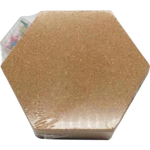 8pcs/set Cork Wood Board Self Adhesive DIY Office Bulletin Notice Message Boards U2JC