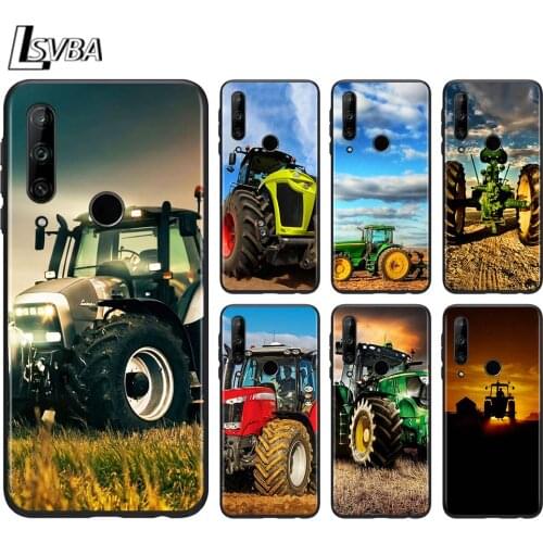 Farm Vehicle Tractor for Honor 30i 30S 20E 10i 10X 9S 9A 9C 9N 9X 8X 8C 20 10 9 Lite 30 8A 7C 7A Pro Black Phone Case