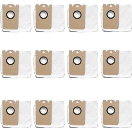 Hot TOD-12Pcs for VIOMI S9 Robot Vacuum Cleaner Dust Bag Cleaner High Capacity Leakproof Dust Bag Replacement Parts Kits