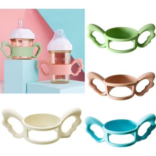 Classic Feeding Bottle Handles Soft Compatible Silicone Baby Nursing Bottles Handles Easy to Carry Handles for Hegen Bottle Size