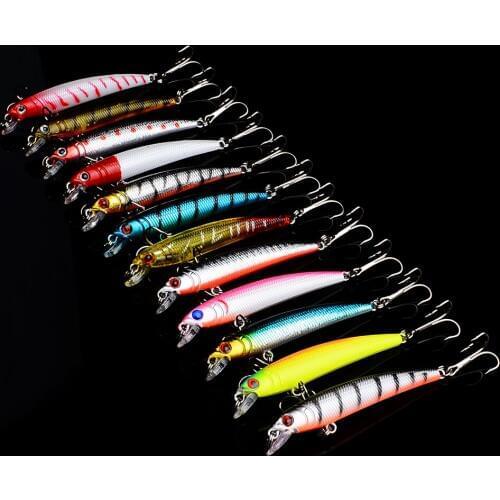 Minnow YUZI 120pcs Swim Fish Fishing Lure 7.5cm 4.9g Artificial Hard Crank Bait Wobbler Japan Mini Fishing Crankbait lure
