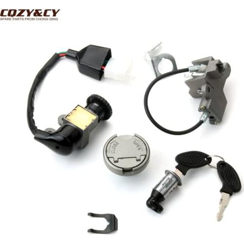 Scooter Key Switch Lock Set For TaoTao ATM50-A-A1 GY6 50cc 4-Stroke