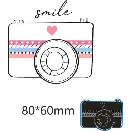 New Metal Cutting Dies Camera For card DIY Scrapbooking stencil Paper Craft Album template Dies 8*6 cm