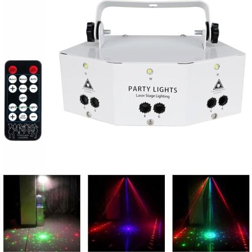 Professional New Nine Eye Laser Strobe Light For Disco Party Show Stage DJ Laser Projector Lights Effect Lamp With Controller