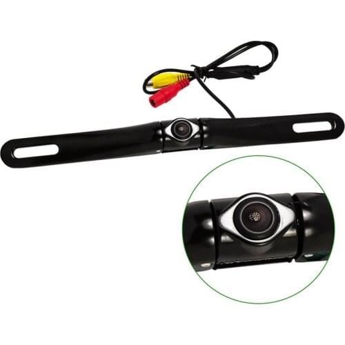 Adjustable lens Car License Plate Backup Camera Full Night Vision Waterproof rear camera 180 degree(H) View Angle