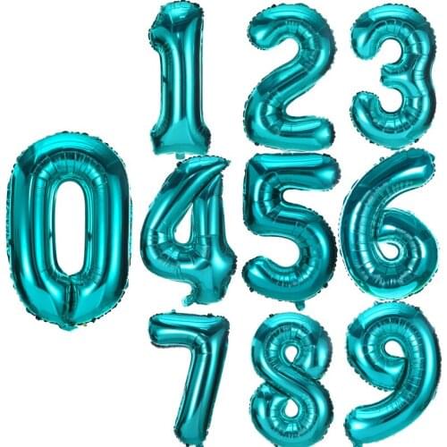 40 Inch Number Balloons Foil Balloons Baby Shower Decorations Wedding Anniversary 1st Birthday children Party Decorations