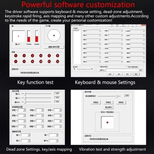 K92F 1Pc PXN-2113 Flight Joystick Has 12 Programmable Buttons And Vibration Function Suitable For PC Windows XP/7/8/10 System