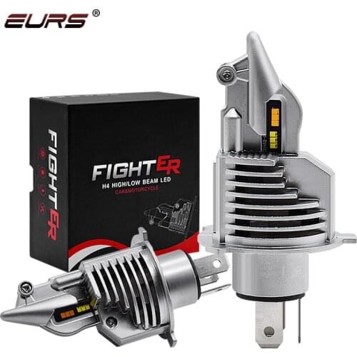 EURS H4 9003 HB2 LED Car headlight bulbs 12V 24V 80W 16000LM Auto lamps LED H4 for cars high low beam Headlamp 3000K 6000K Light