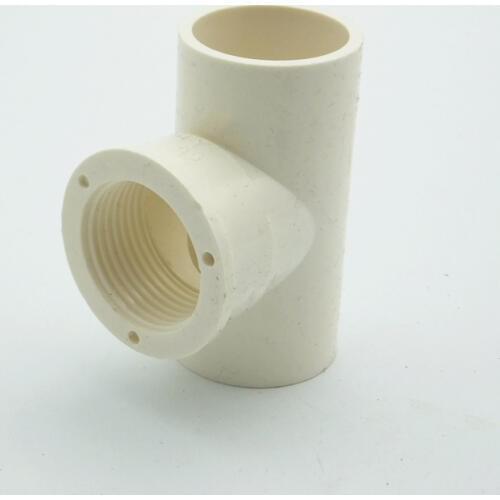 20mm ID To 1/2" Female BSP Thread Tee PVC Pipe Fitting Coupler Adapter Water Connector For Garden Irrigation System