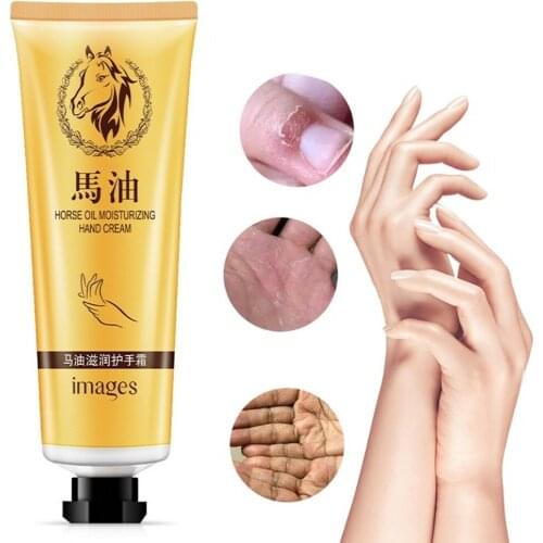 30g Horse Oil Repair Hand Cream Moisturizing Anti-chapping Skin Whitening Hand Cream Winter Anti-crack Hand Cream Skin Care