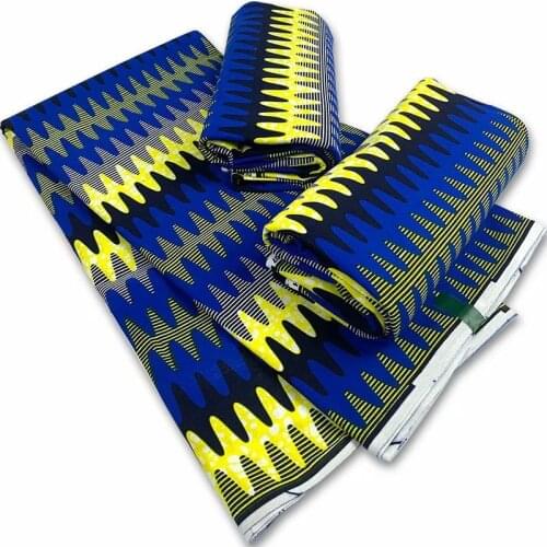 High Quality Veritable African Batik Real Wax Fabric Pagne Ankara Wax Fabric Nigerian Style Prints Tissu Sewing Wedding Dress