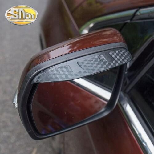 2PCS Car Rearview Mirror Eyebrow Cover Rain-proof Snow Protection Decoration Accessories For Volvo S80 2009 - 2014