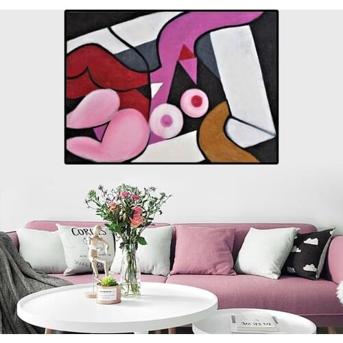 Abstract Body Art Women And Man Canvas Painting Wall Art Decor Living Room Decor Home Decor Poster Picture
