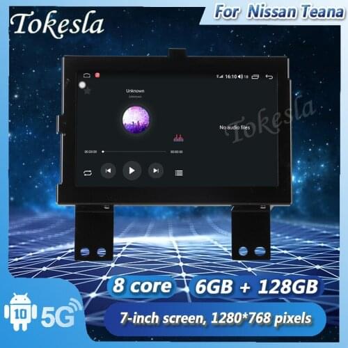 Tokesla Android 11 Car Radio Audio DVD navigator Intelligent Central Multimedia player Screen System For Nissan Teana 2008-2012