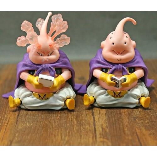DBZ Majin Buu Boo Playing Games Version Anime Cartoon PVC Figure Collectible Model Toy