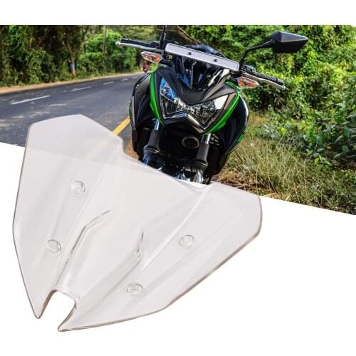 Durable PVC Motorcycle Windshield Windscreen Parts for Kawasaki Z250 Z300 13-17 Motorcycle Parts