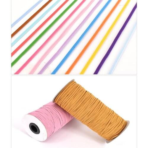 Elastic Band Masks White Black 0.3cm Width Elastic Flat Rubber Band Waist Band Sewing Stretch Rope DIY Mask