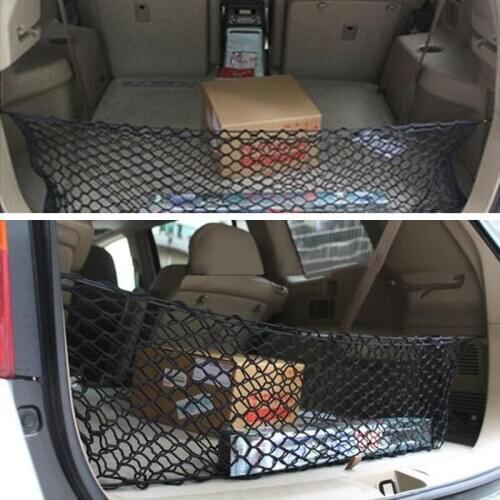Car Interior Trunk Seat Back Elastic Mesh Net Car Styling Storage Bag Pocket Cage Pocket Holder Car Organizer Car Accessories