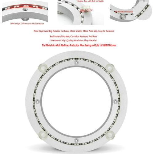 HQ BL01 250-1270MM OD BIG TIPS Mute Strap Smooth Solid Aluminium Alloy Lazy Susan Turntable Swivel Plate Bearing for Kitchen
