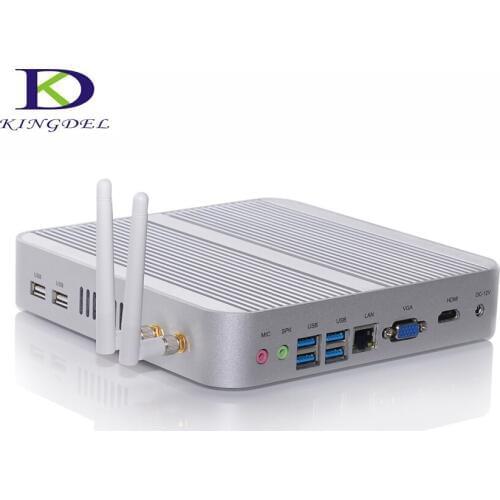 HTPC Core i3 5005U i5 4200U Dual Core Small computer HDMI VGA 4*USB3.0 LAN TV Box Mini business desktop Win 10 Graphic NC240