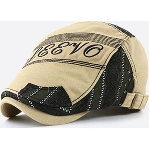 Snapback Cap Mens Washed Cotton Berets Letter Embroidery Personality National Style Sports Cap Adjustable Size New Tongue Caps