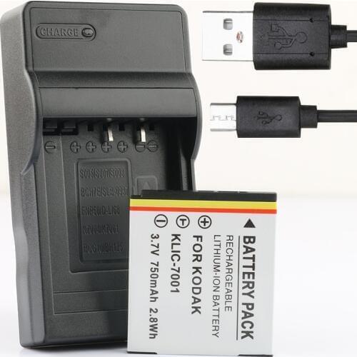 LANFULANG KLIC-7001 Lithium-Ion Battery and Charger for Kodak EasyShare M320 M340 M341 M753 M763 M853 M863 M893 M1063 V705 V750