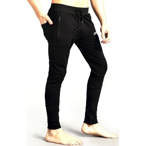 Udoarts Mens Training Pants Mens Gym Jogger Casual Pants Mens Slim Fit Workout Bodybuilding Sweatpants with Zipper