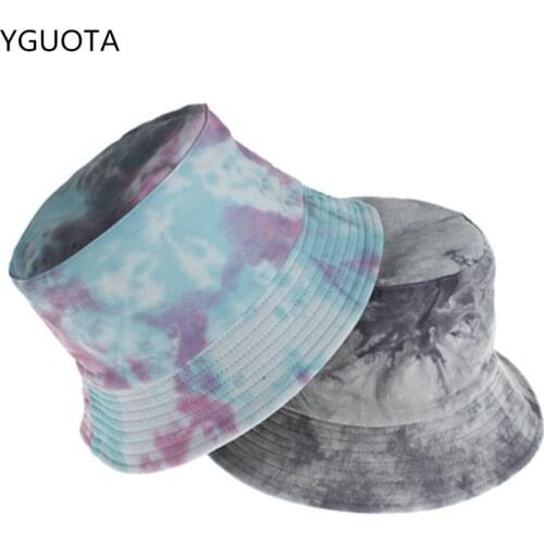 Europe And The United States To Dye The New Bucket Hat Double-Sided Outdoor Leisure Wear Sun Hat Cap Hat Mens And Womens