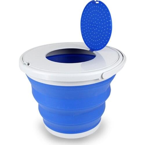 Portable Folding Bucket Foldable Basin Tourism Outdoor with Lids Fishing Camping Car Wash Bucket Outdoor Cam WF