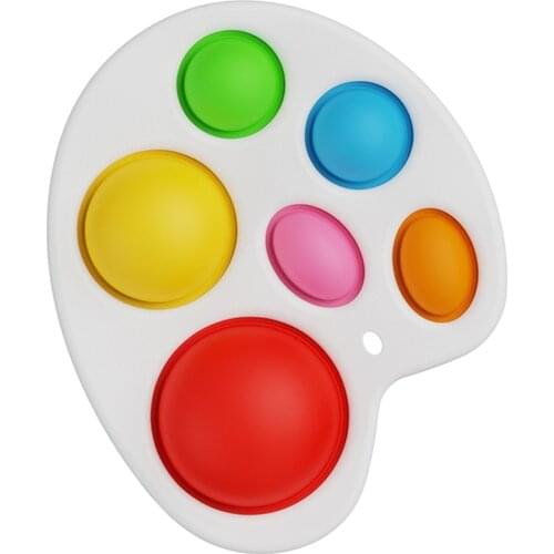 Silicone Classic Exercise Board Fidget Finger Toy Intensive Squeeze Develop Educational Toys for Baby Adult Birthday Gifts