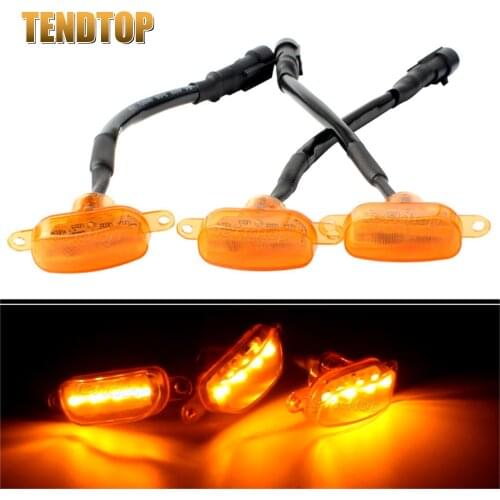 LED Bumper Hood Lamp Car Front Girlle Lights Car Styling Amber For Ford F-150 F150 2010 2011 2012 2013 2014 2015 2016 2017 2018