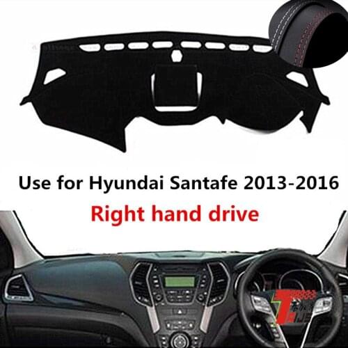 TAIJS Factory Calssic New Design Leather Car Dashboard Cover For Hyundai Santafe 2013 2014 2015 2016 Right hand drive