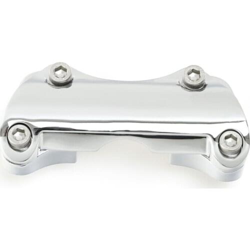 Motorcycle 1" Handlebar Risers Top Clamp For Harley Touring Road King Glide 1988-2020