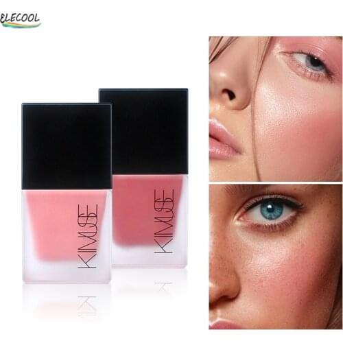 ELECOOL Face Liquid Blush Peach Cream Makeup Palette Cheek Contour Blush Cosmetics Blusher Cosmetics Rouge Tint Beauty Tools