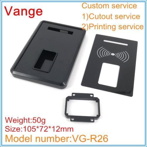 1pcs/lot fingerprint intelligent card junction box 105*72*12mm ABS plastic shell enclosure case diy for attendance PCB equipment